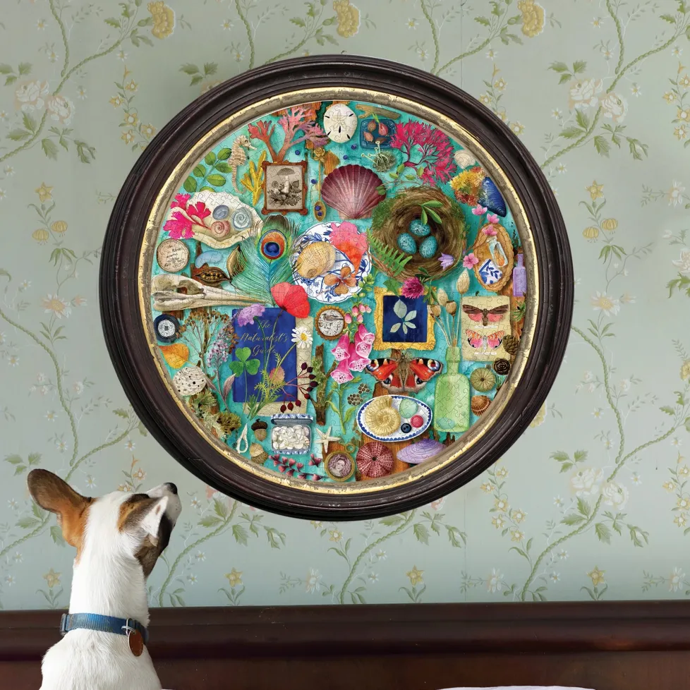 eeBoo 500 Piece Round Puzzle Collecting Nature