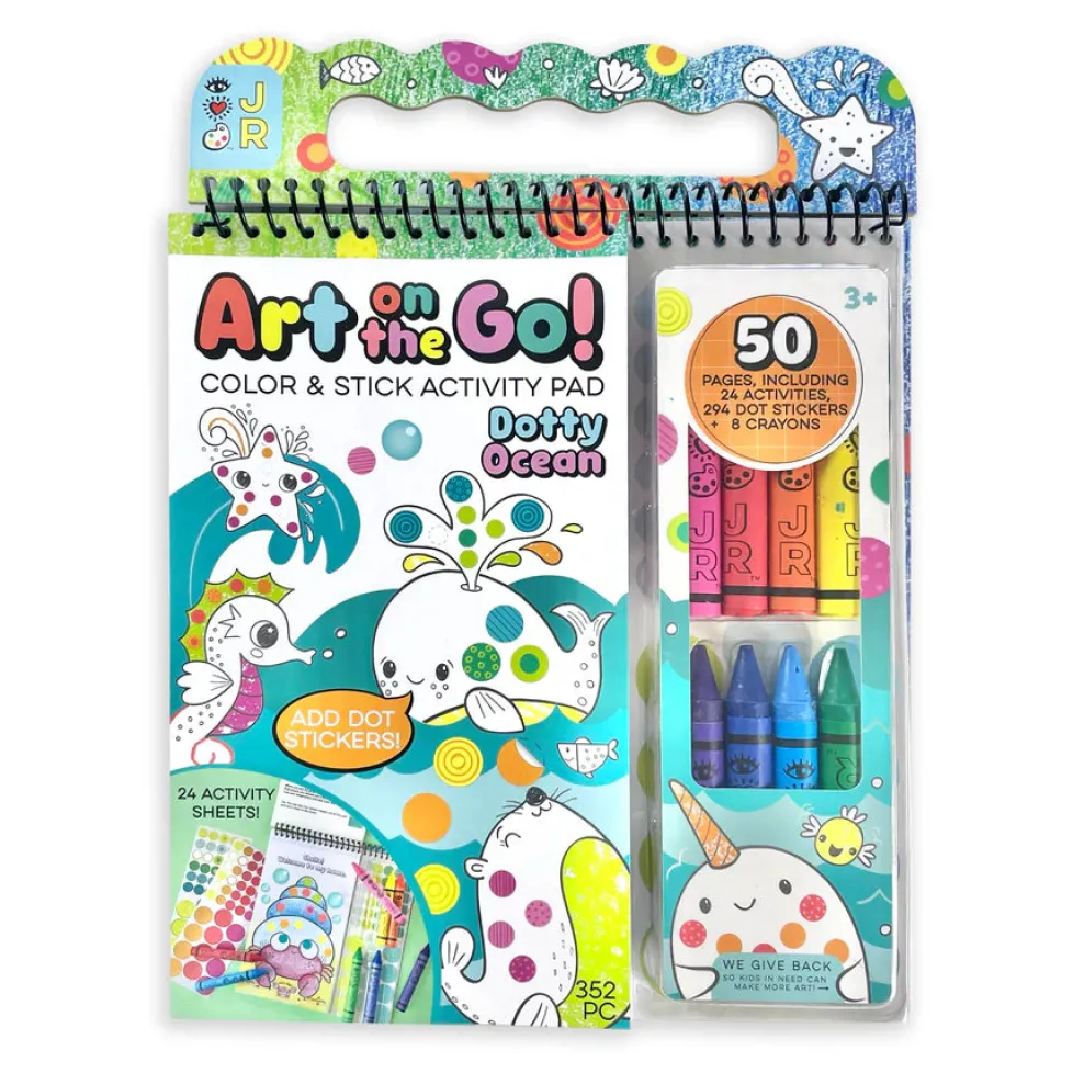 Bright Stripes iHeartArt Jr Art on the Go! Going Dotty Ocean