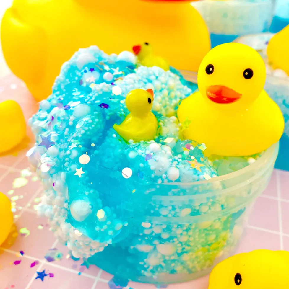 Kawaii Slime: Squeaky Clean Bubble Bath Floam Slime