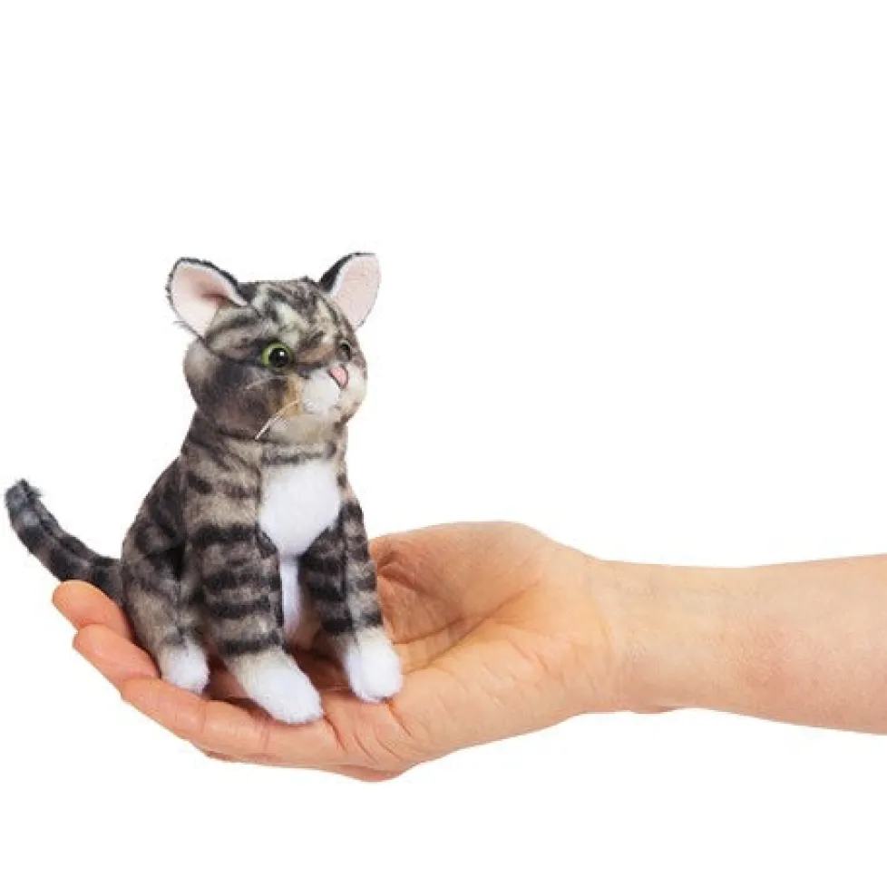 Folkmanis® Finger Puppet: Mini Tabby Cat