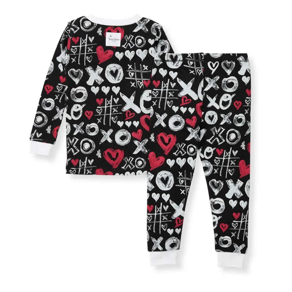 Burt's Bees Organic Two-Piece Pajamas XO Doodles