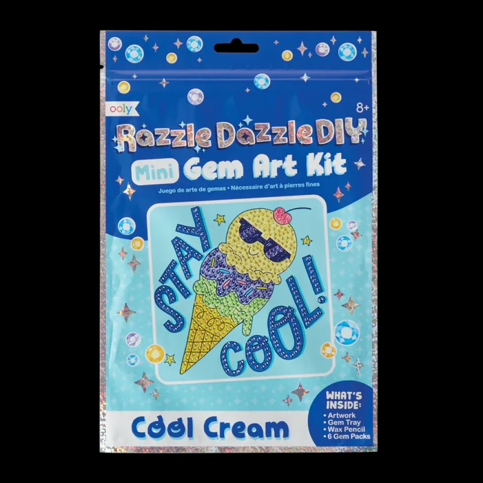 Ooly Razzle Dazzle DIY Gem Art Kit Cool Cream