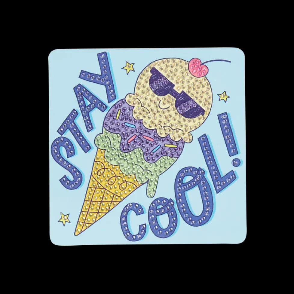 Ooly Razzle Dazzle DIY Gem Art Kit Cool Cream