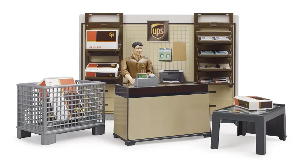 Bruder® UPS Parcel Shop with Figure