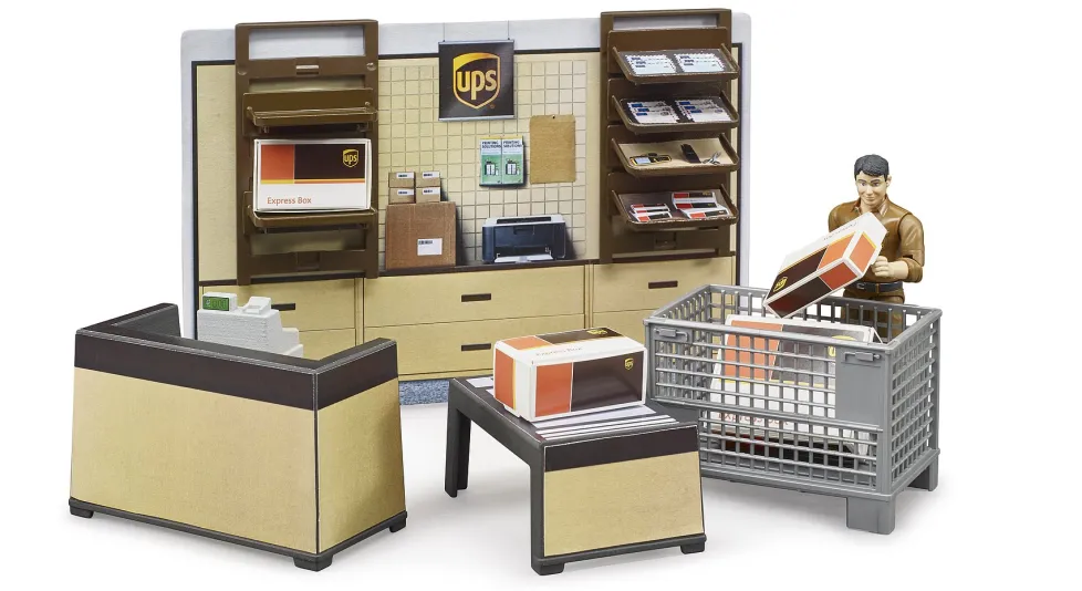 Bruder® UPS Parcel Shop with Figure