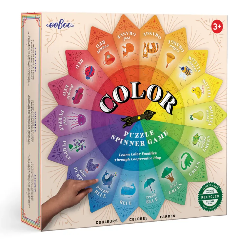 eeBoo Color Puzzle Spinner Game