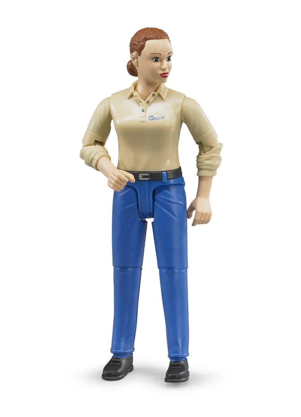 Bruder® Man - Woman with Light Skin Tone and Blue Trousers