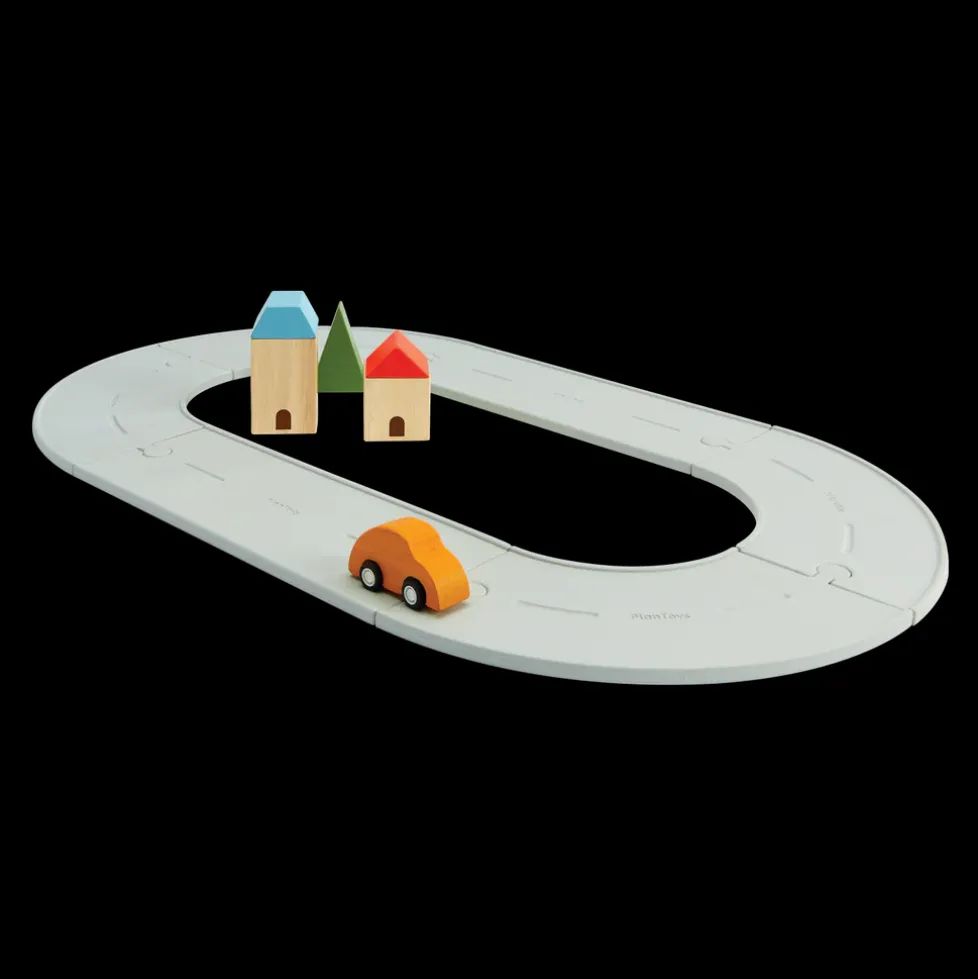 Plan Toys Rubber Road & Rail Set (Small)
