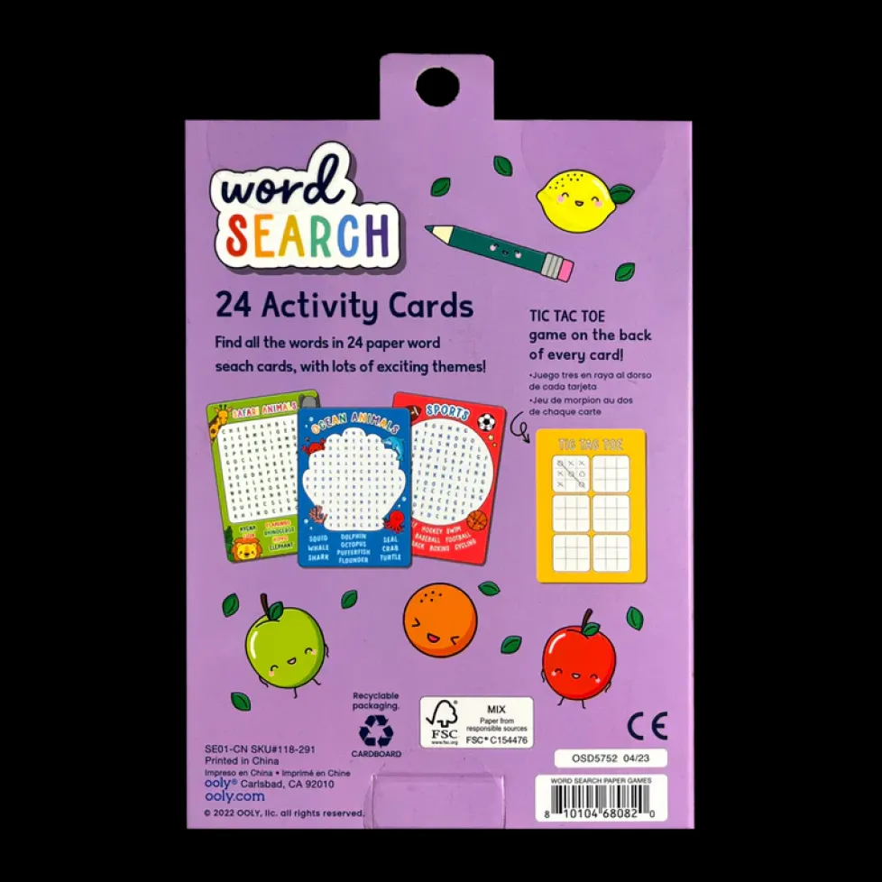 Ooly Word Search Activity Cards