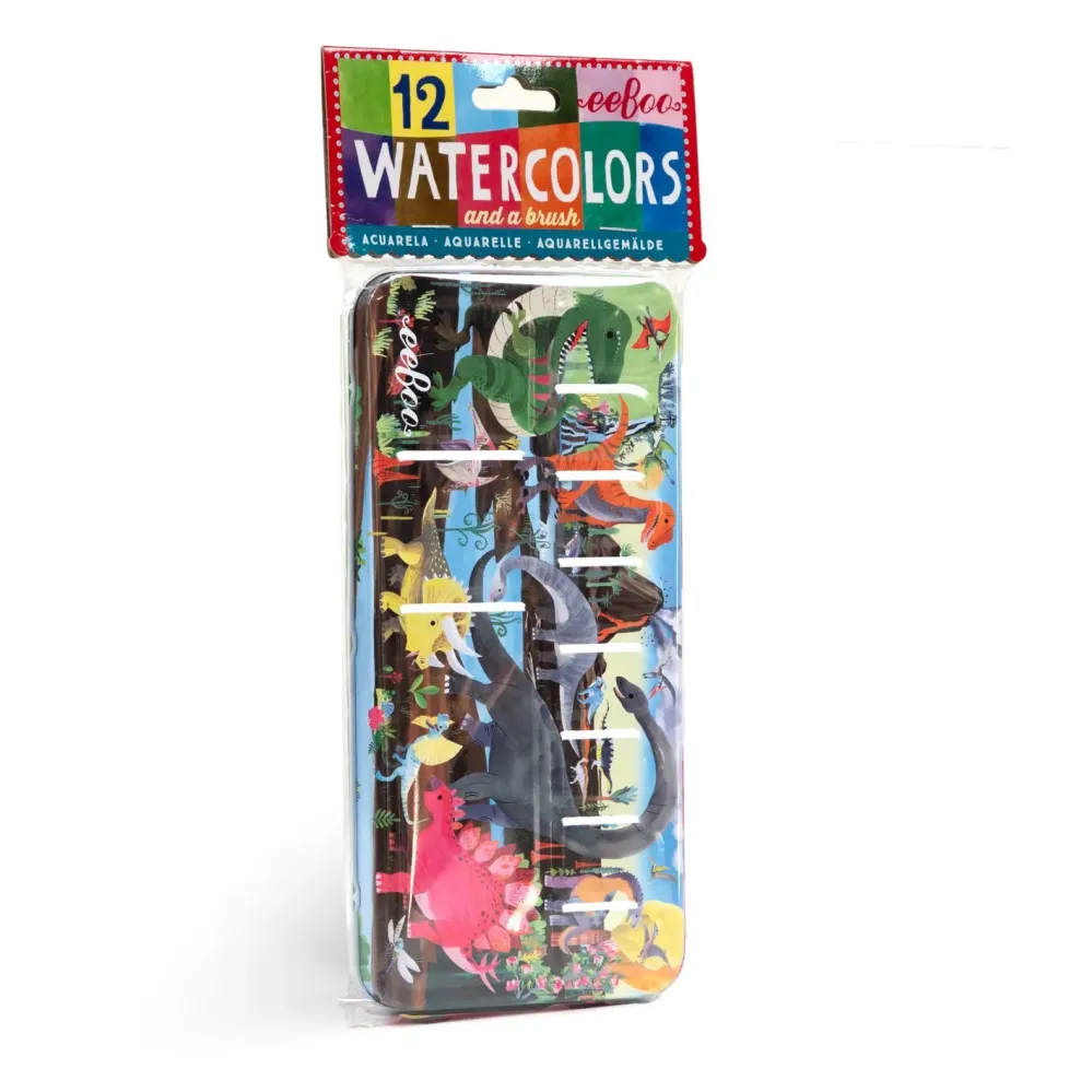 eeBoo Watercolors: Dinosaur