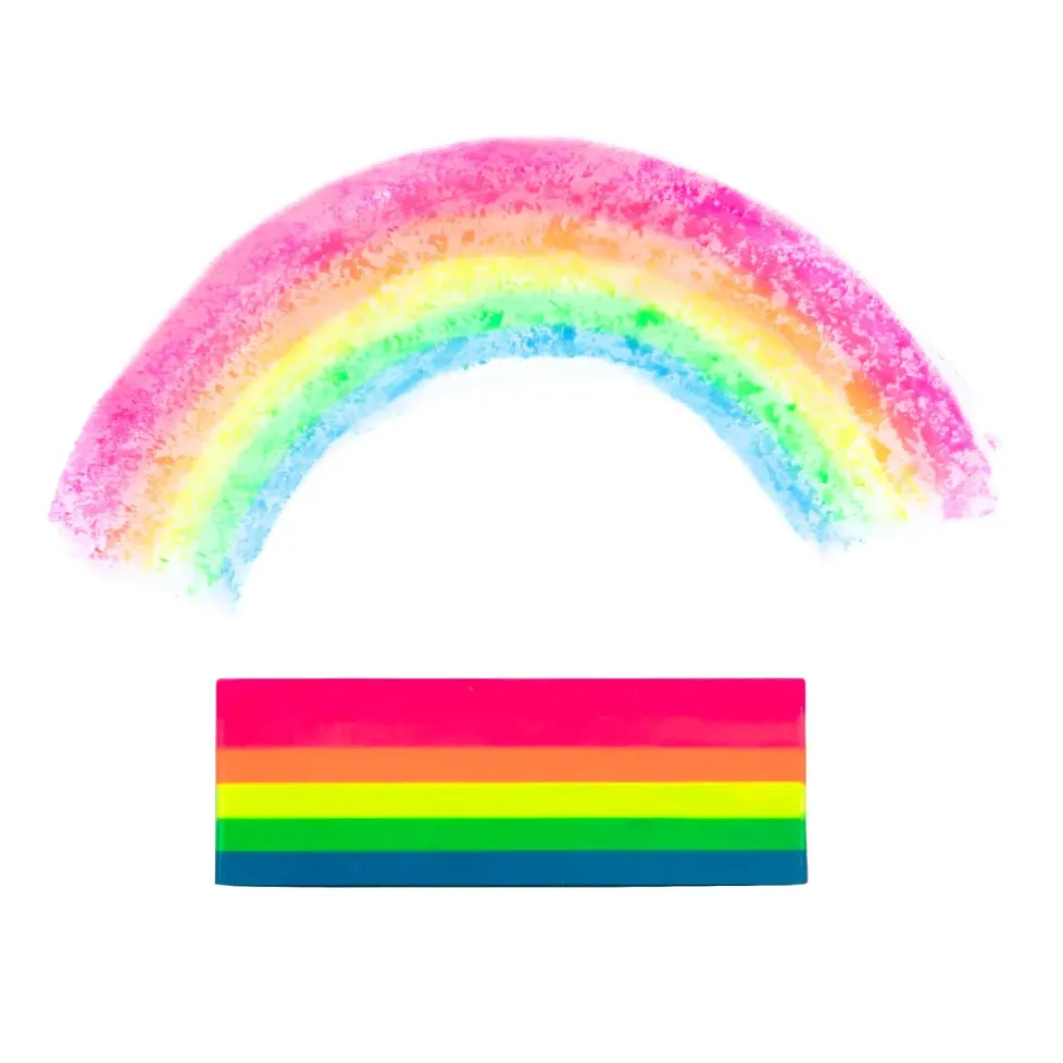eeBoo Fluorescent Rainbow Jumbo Crayon