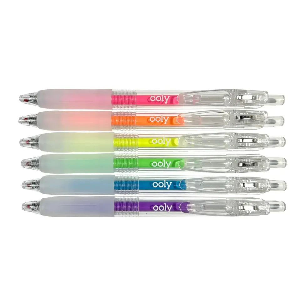 Ooly Jelly Gloss Neon Multi-Surface Deco Gel Pens (Set of 6)