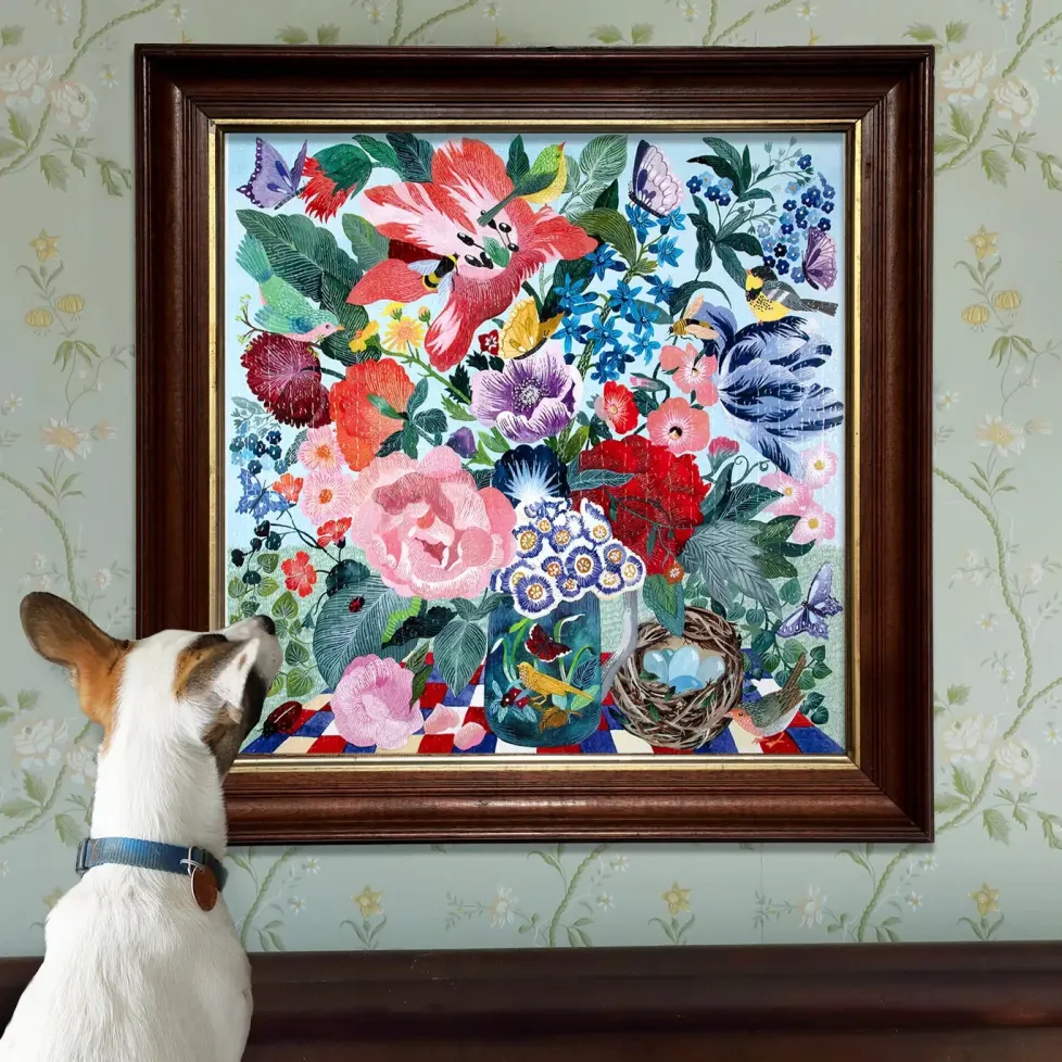 eeBoo 1000 Piece Puzzle Spring Bouquet