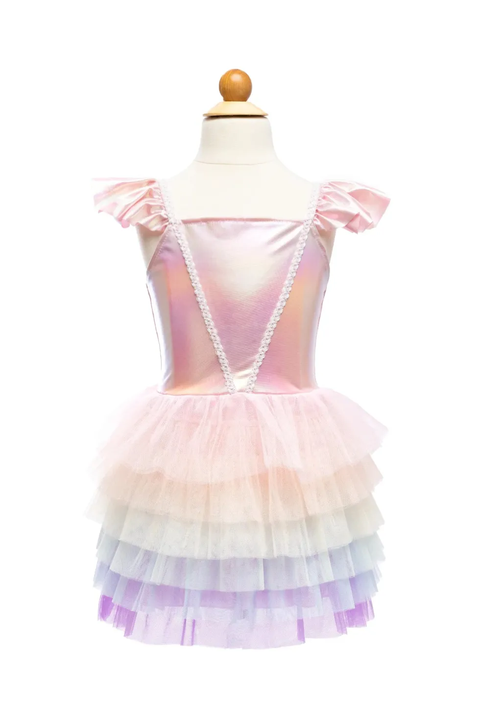 Great Pretenders Rainbow Ruffle Tutu Dress Size 5/6