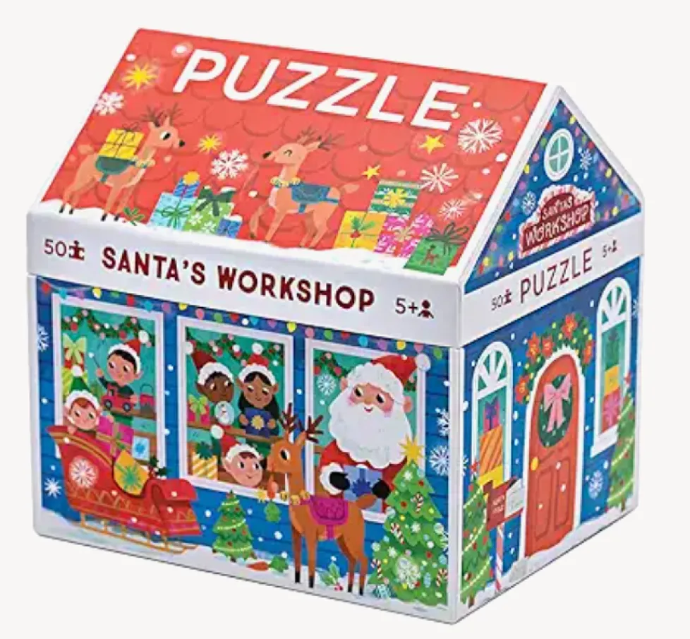 Crocodile Creek 50 Piece Puzzle Santa's Workshop