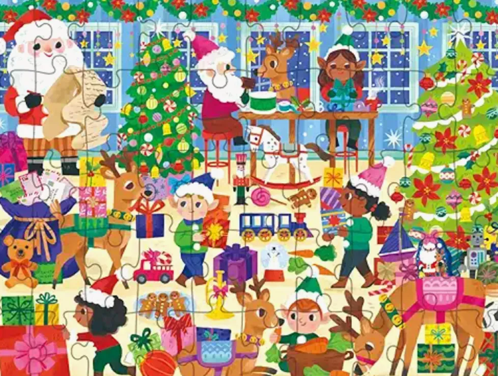 Crocodile Creek 50 Piece Puzzle Santa's Workshop
