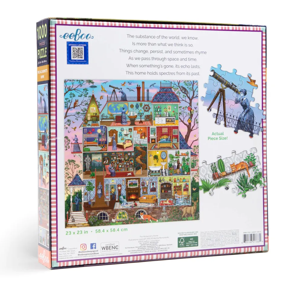 eeBoo 1000 Piece Puzzle Alchemist's Home