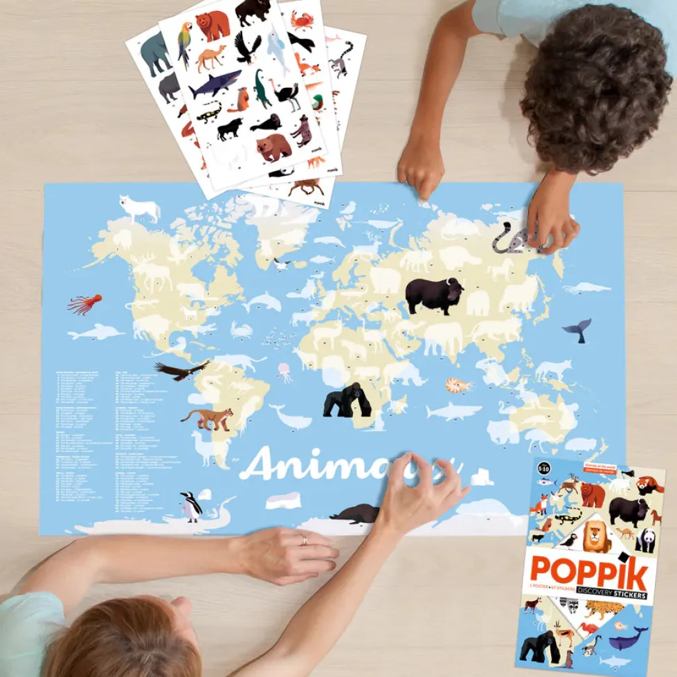 Poppik Discovery Posters - Animals of the World