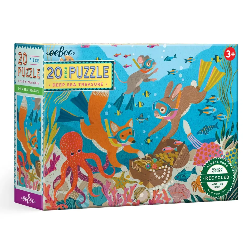 eeBoo 20 Piece Puzzle Deep Sea Treasure