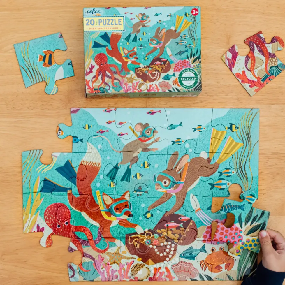 eeBoo 20 Piece Puzzle Deep Sea Treasure