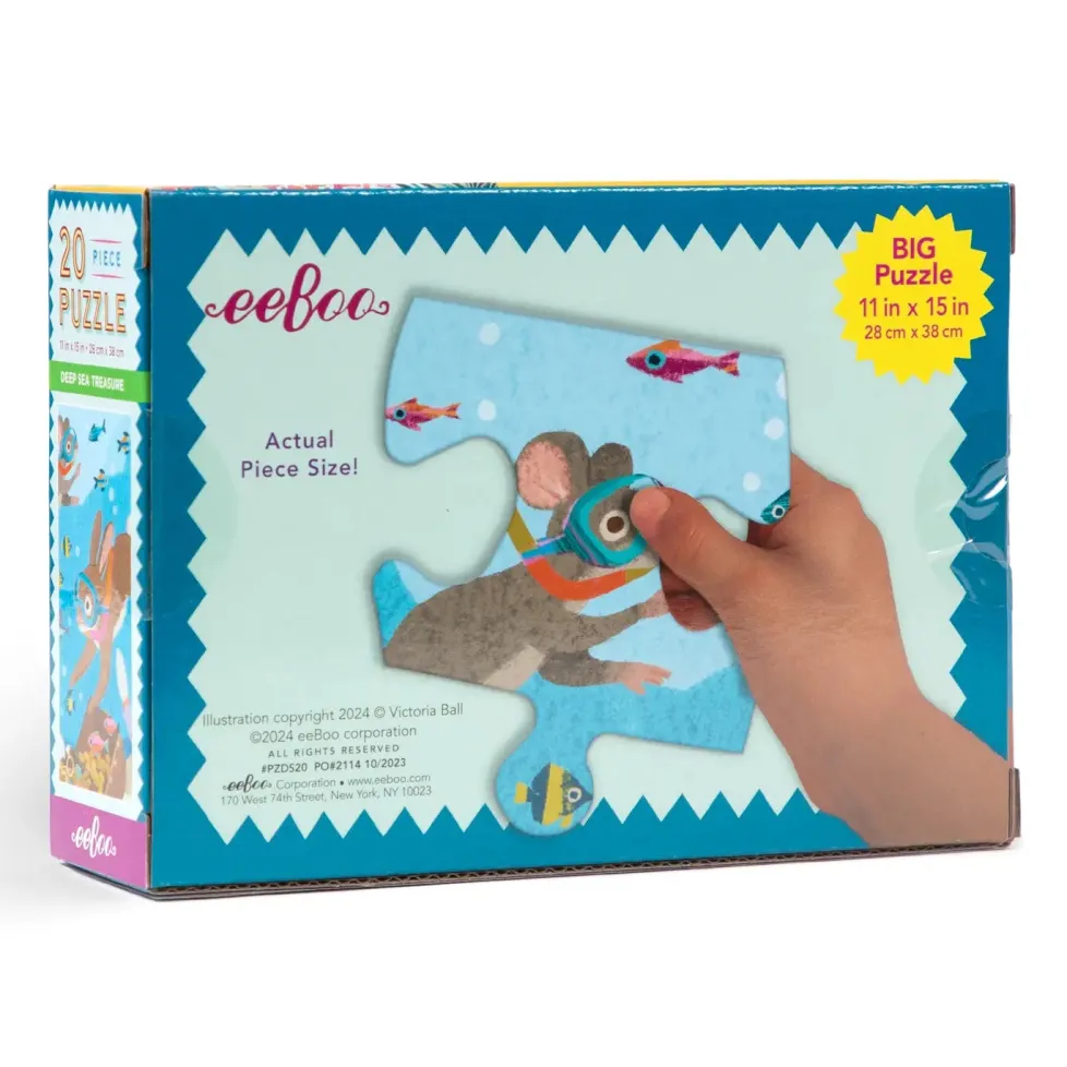 eeBoo 20 Piece Puzzle Deep Sea Treasure