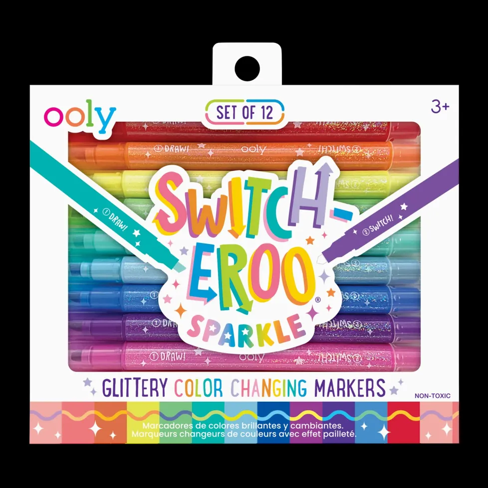 Ooly Switch-Eroo Sparkle Color Changing Markers (set of 12)