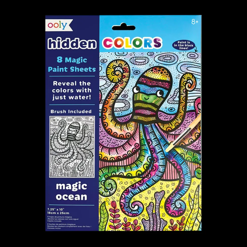 Ooly Hidden Colors Magic Paint Sheets: Magic Ocean