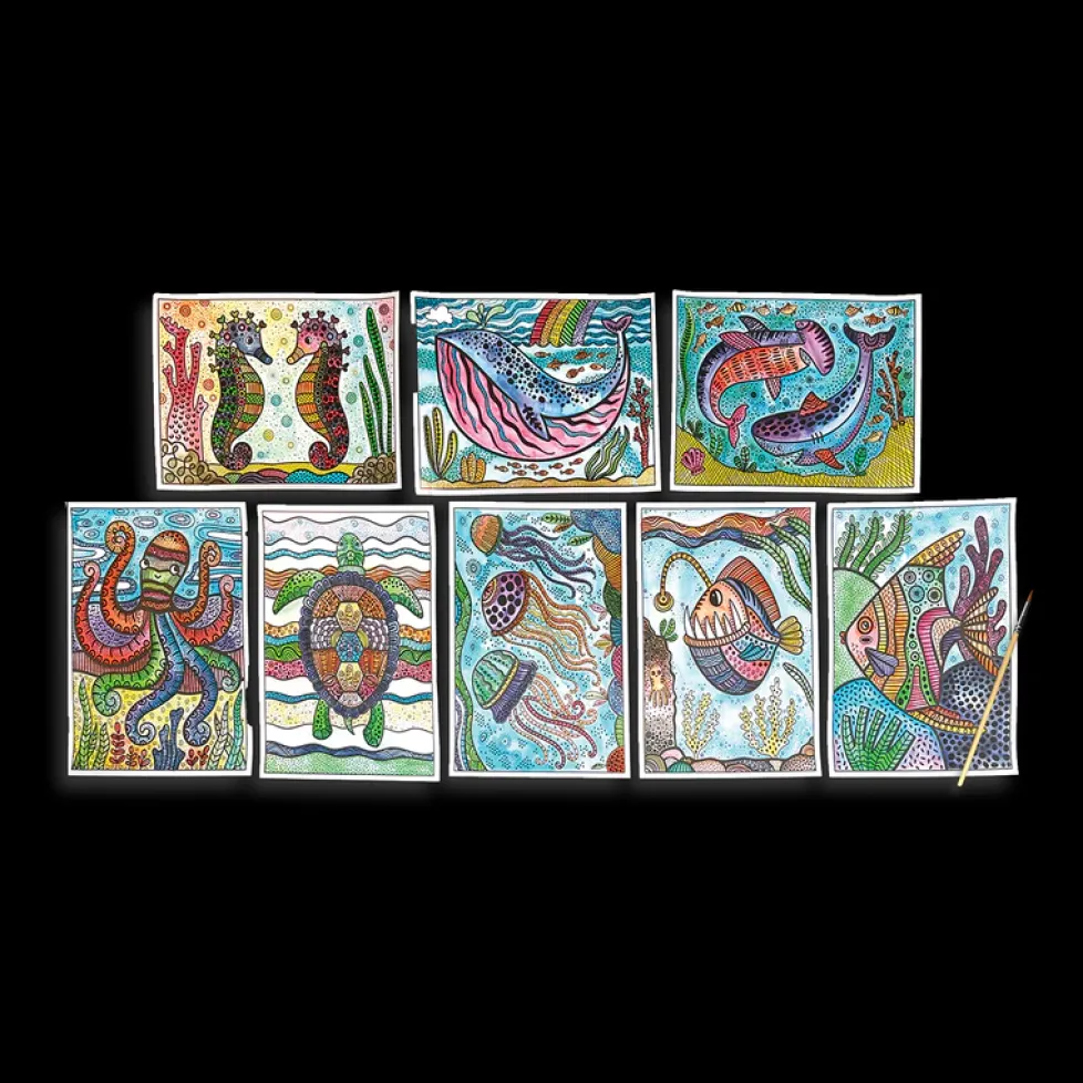 Ooly Hidden Colors Magic Paint Sheets: Magic Ocean