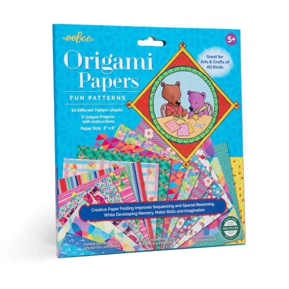 eeBoo Origami Paper: Fun Patterns