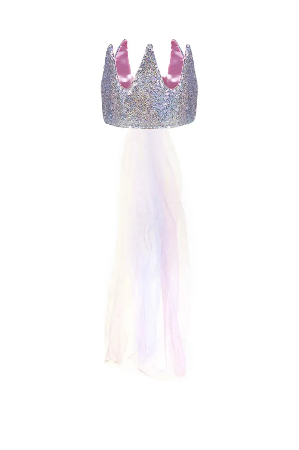 Great Pretenders Sequin Crown with Veil