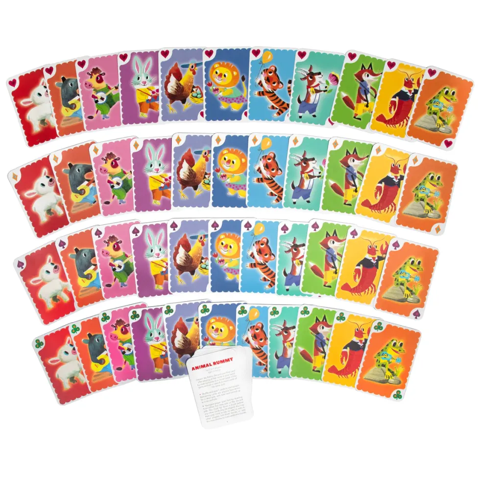 eeBoo Card Game Animal Rummy