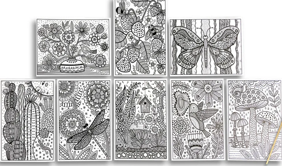 Ooly Hidden Colors Magic Paint Sheets: Magic Nature