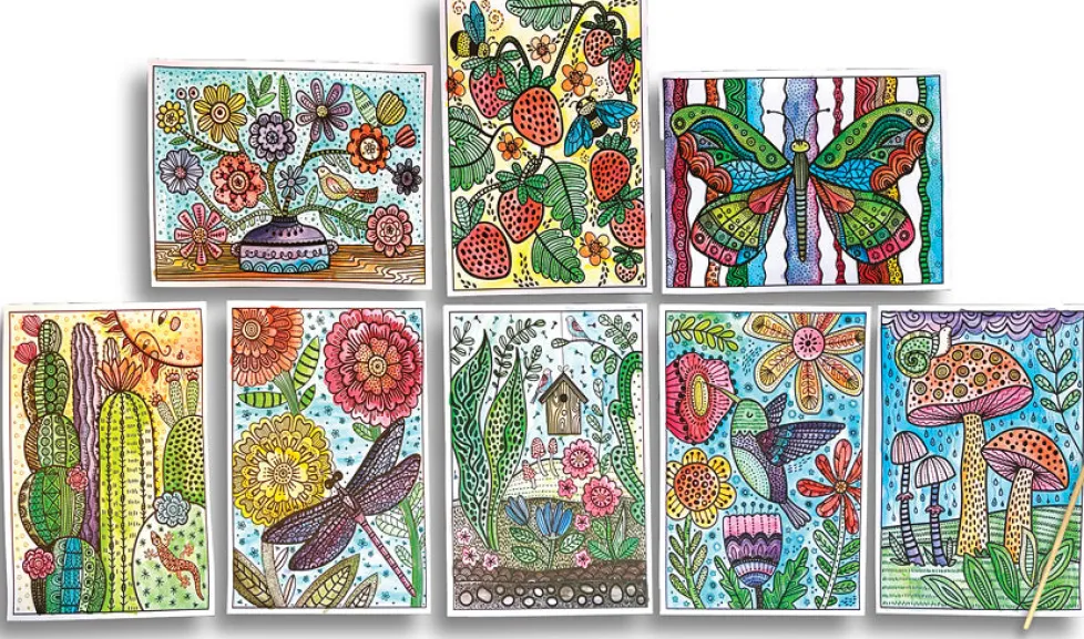 Ooly Hidden Colors Magic Paint Sheets: Magic Nature