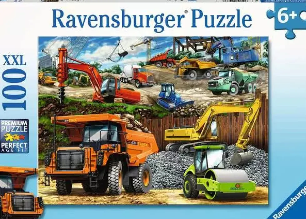Ravensburger Puzzle 100 piece Construction Vehicles