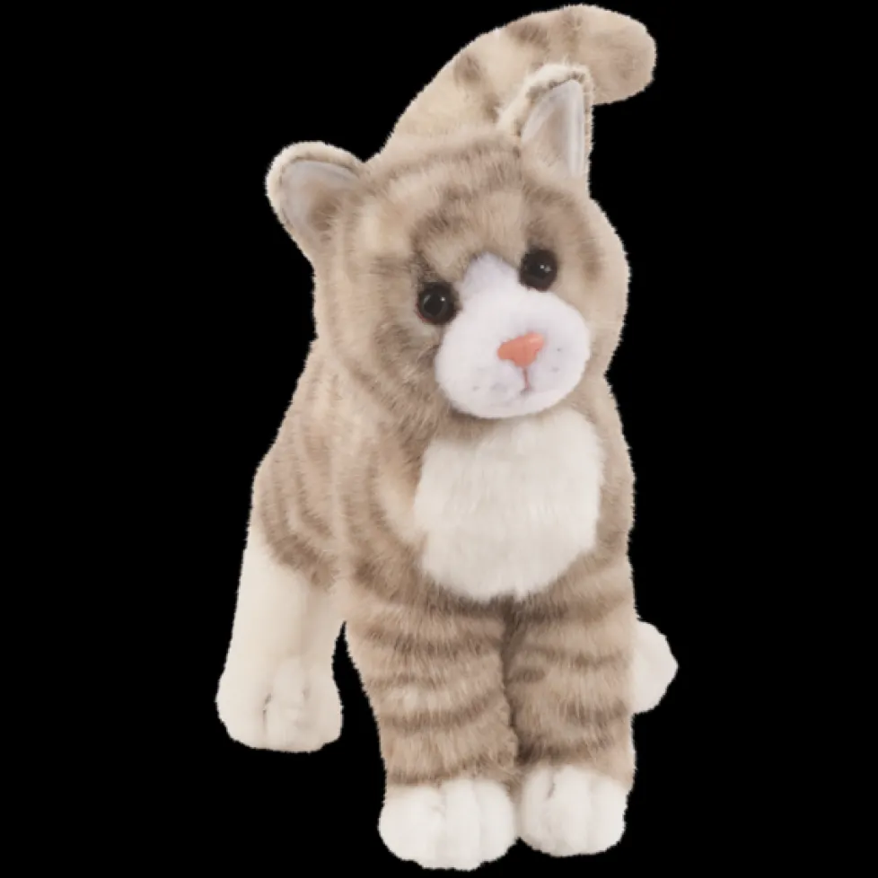 Douglas Zipper Grey Tabby Cat 12"