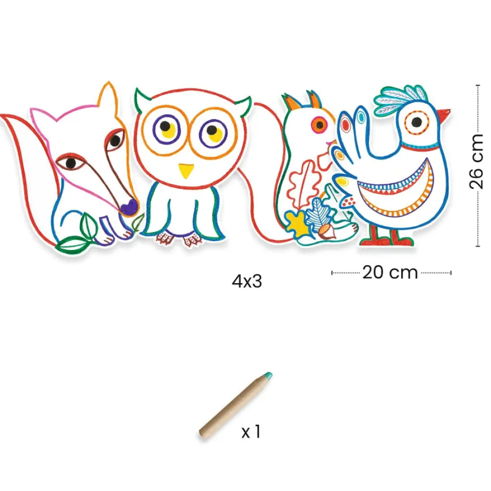 Djeco Coloring: Forest Friends