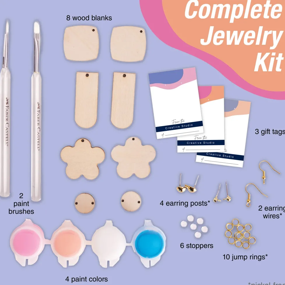 Faber-Castell Dangle Wood Earrings