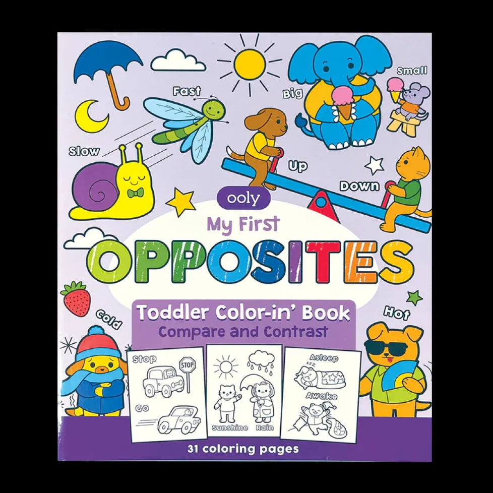 Ooly Color-In' Book Toddler - My First Opposites