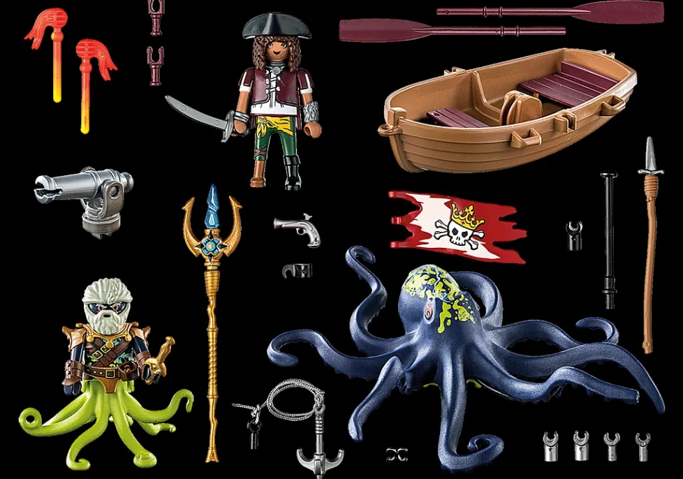 Playmobil Pirates: Battle Against the Giant Octopus 71419
