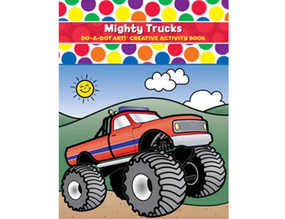 Do-A-Dot Art® Coloring Book: Mighty Trucks