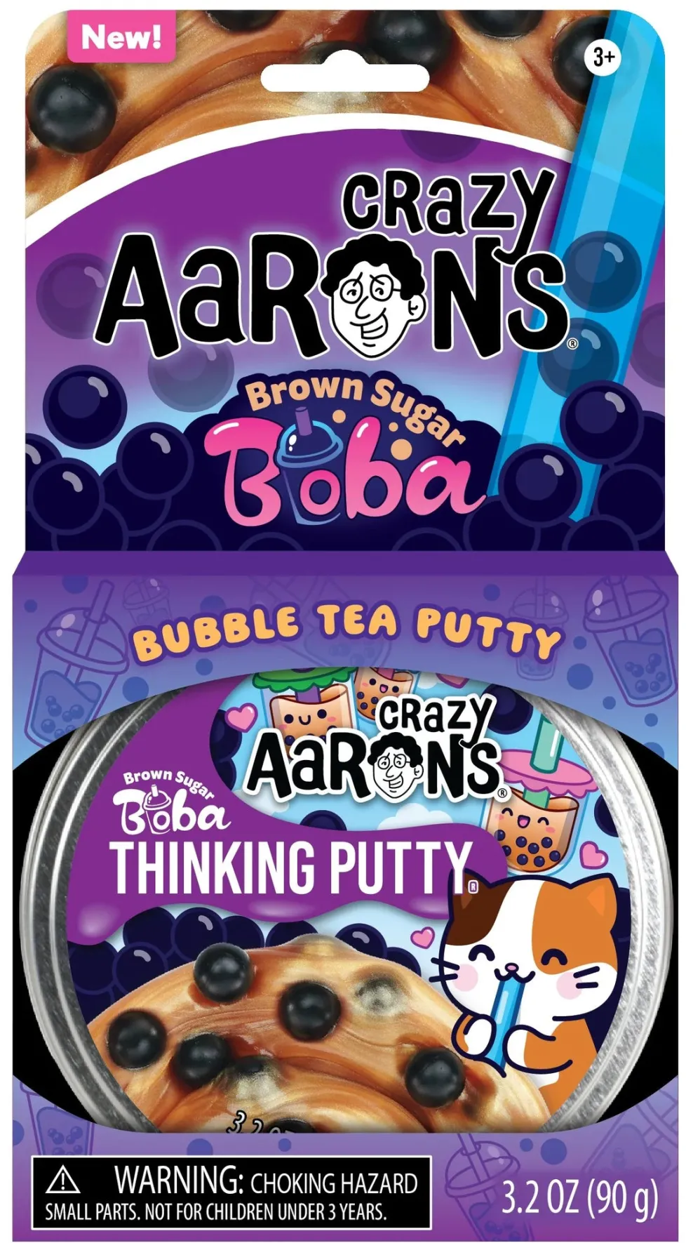 Crazy Aaron's® Thinking Putty®: Brown Sugar Boba