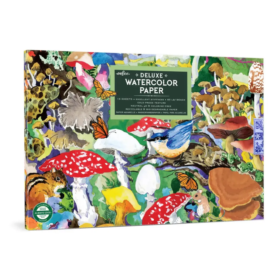 eeBoo Watercolor Pad: Mushroom