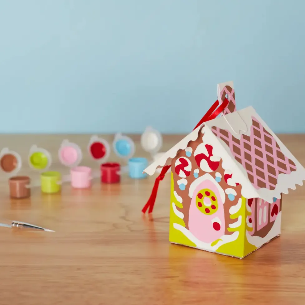 Paint the Town By Number™ Gingerbread House Christmas Ornament Kit