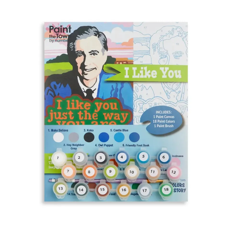 Paint the Town By Number™ 8" x 10" - Mr. Rogers