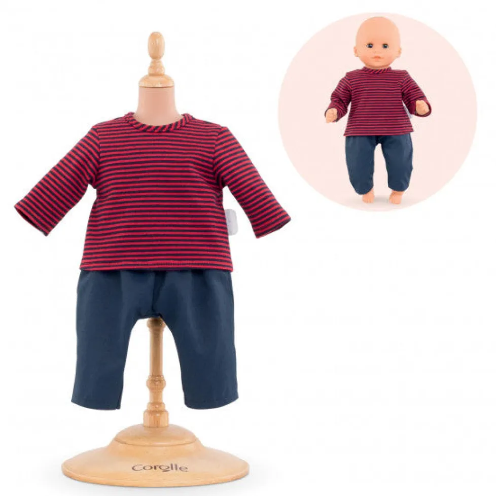 Corolle Dolls Clothes Stripped T-Shirt & Pants (2 sizes)