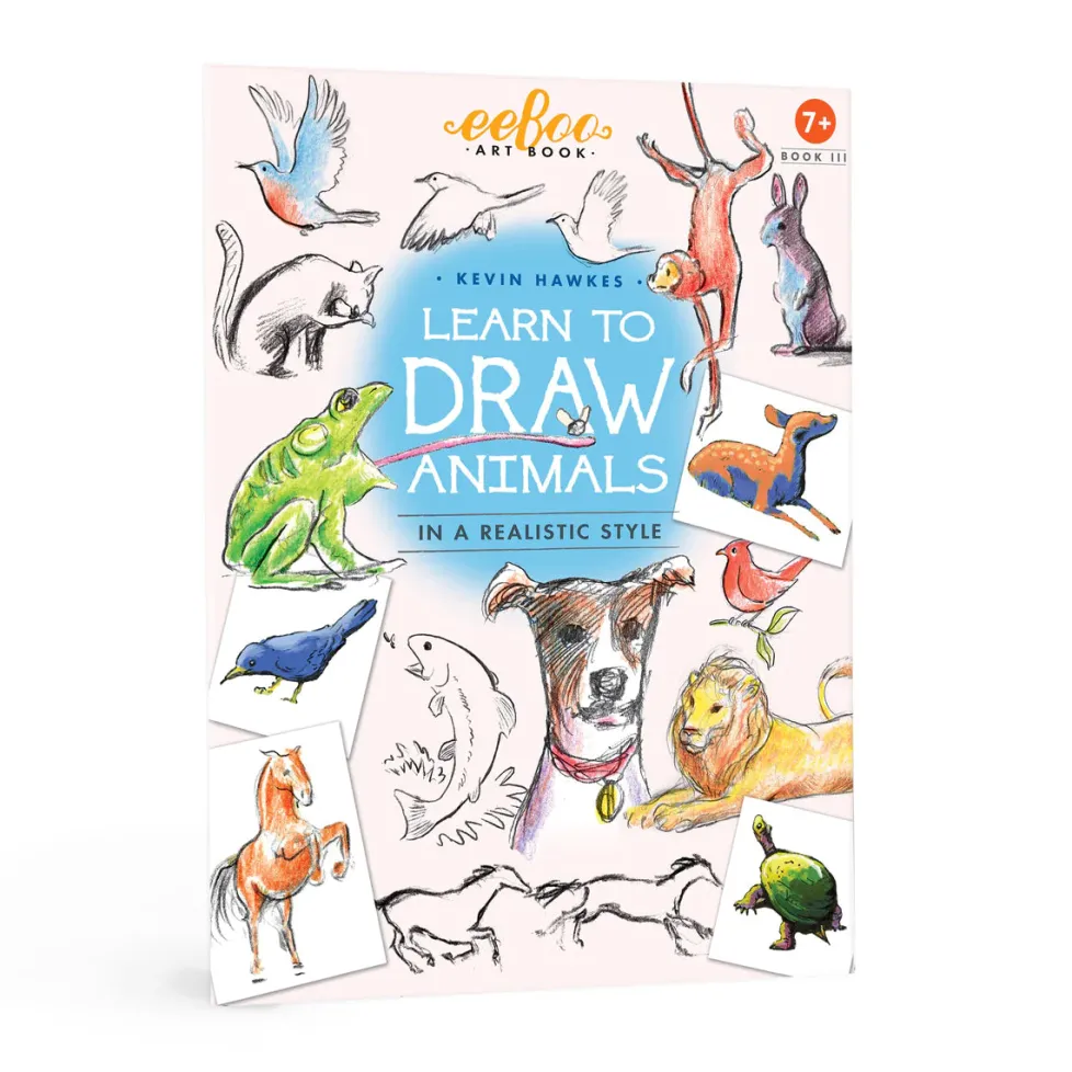 eeBoo Learn to Draw Animals Art Book