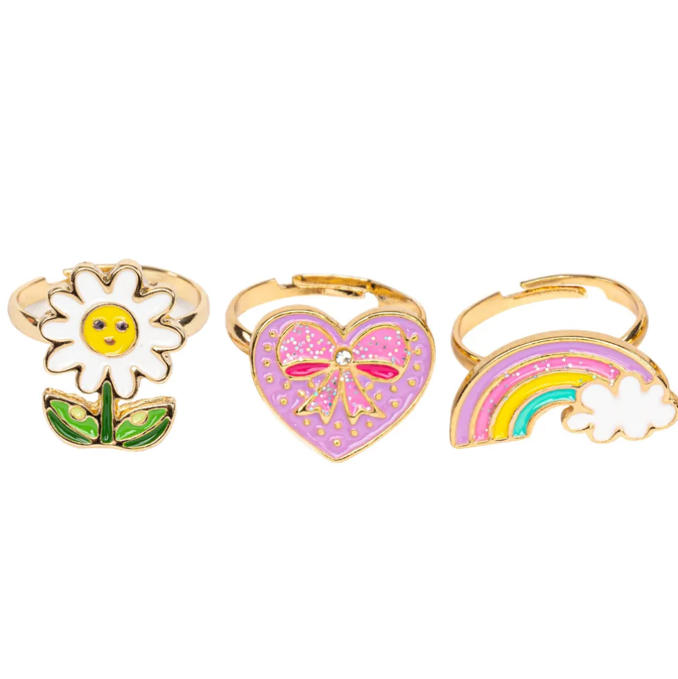 Great Pretenders Spring Flower Ring Set