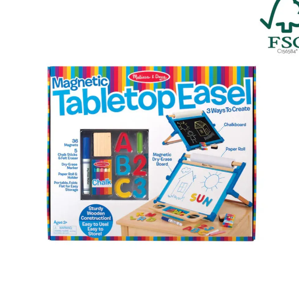 Melissa & Doug® Double-Sided Magnetic Tabletop Easel