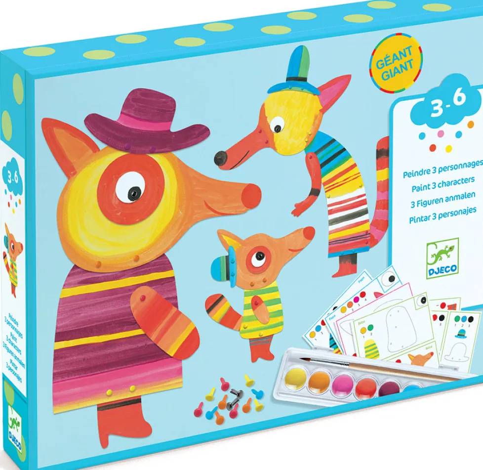 Djeco Paper The Fox Family Watercolor Paints