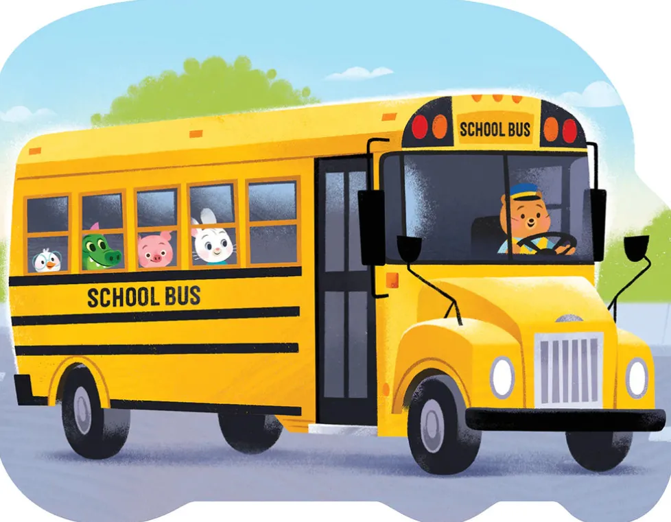 Shaped Board Book - How A School Bus Work